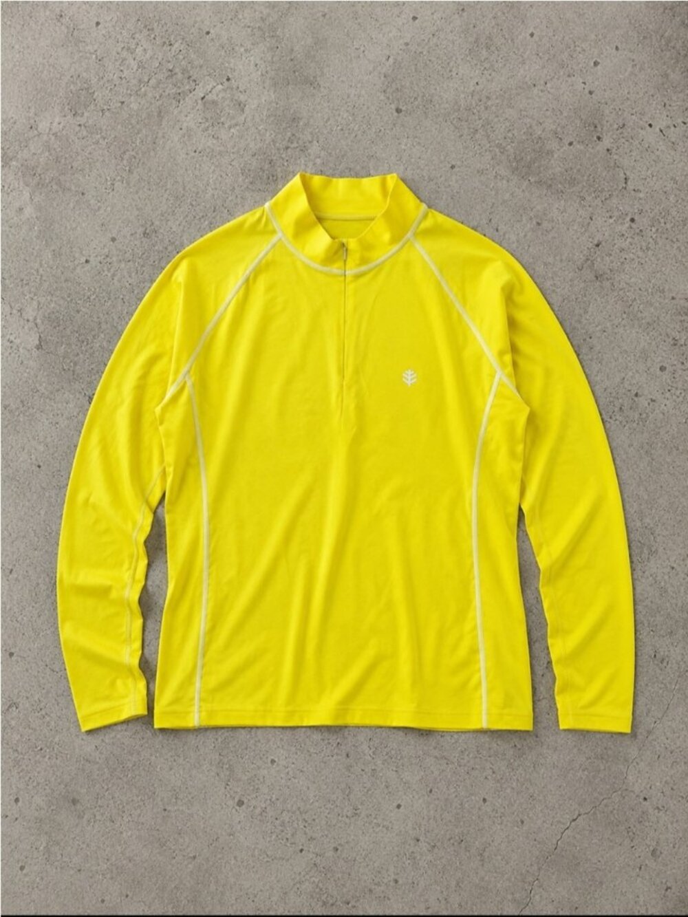 Coolibar Devi Fitness UPF 50+ Pullover Woman Large Yellow Sun Protection Active